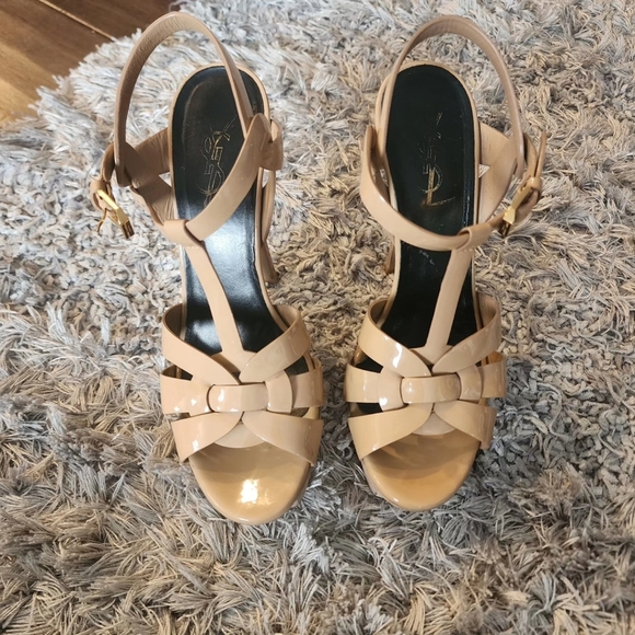 SAINT LAURENT NUDE PATENT TRIBUTES 36.5 - Picture 4 of 4